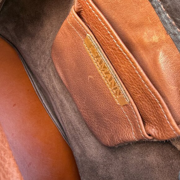 Amann Quality Leather Shoulder Bag Vintage - Picture 5 of 10